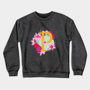 Monogram P, Personalized Initial Crewneck Sweatshirt